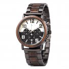 Top Luxury Men Watch Quartz Chronograph Personalized Metal Wooden Strap R25 2