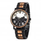 Top Luxury Men Watch Quartz Chronograph Personalized Metal Wooden Strap R25 1