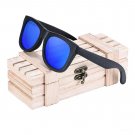 Male Wooden Blue Glasses Anti Reflective UV400 Bamboo Vintage Temples Polarized