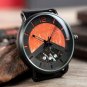 Wood Metal Military Watch Timepieces Color Matching Dial Stylish Date Display R30 1