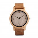 Bamboo Wooden Watch Quartz Timepiece for Ladies Men Japan Analog 44MM GL009 B