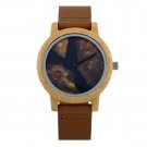 Unique Bamboo Wood Watches Men Women Thuja with Ink Resin Wonderful T77 1 44mm