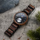 Casual Luxury Wooden Quartz Mens Watch Moon Phase Chronograph Personalization GT122 1
