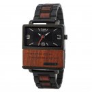 New Square Wood Watch 2022 for Men Personalized Waterproof Quartz GT095 1A
