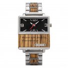 New Square Wood Watch 2022 for Men Personalized Waterproof Quartz GT095 3A