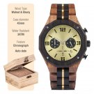 Watches for Men Wooden Customized Combined Stainless Steel Chronograph T134 2