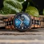 Watches for Men Wooden Customized Combined Stainless Steel Chronograph T134 3