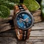 Watches for Men Wooden Customized Combined Stainless Steel Chronograph T134 3