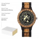 Men Wood Watches Handmade Compass Wooden Customized Viking Symbols Sleipnir 2