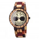Wood Brown Watches for Men Viking Warriors Symbol Custom Logo GT094 1A