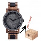 New Stone grey Watch for Men 2022 Wooden Band Personalized GT089 4A you name