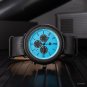 Mens Wood Watch Luxury Stainless Steel Quartz Chronograph GT056 3