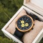 Mens Wood Watch Luxury Stainless Steel Quartz Chronograph GT056 4