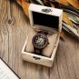 Automatic Machinery Waterproof Watch for Men Wooden Stainless Steel Custom GZ010 2A