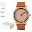 Wood Bamboo Watch for Unisex Lightweight Handcrafted Quartz Customized 2023 P27 2