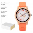 Wood Bamboo Watch for Unisex Lightweight Handcrafted Quartz Customized 2023 T28 1