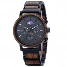 2023 New Wooden Watch for Men Moon Phase Chronograph Quartz Movement GT121 1A