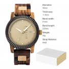 Wood Watches for Men Auto Date Handmade Quartz Personalized T132 4 paperbox