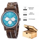 New High Quality Wooden Mens Watch Sports Quartz Movement Chronograph GT115 2