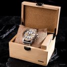 New Luxury Watch for Men 2022 Wooden Stainless Steel Japanese Quartz Movement GT103 4