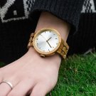 Casual Ladies Quartz Watch Fashion Gift Birthday Montre Femme Olive Wood GT096 3A
