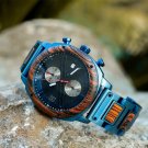 Waterproof Watch for Men Japanese Quartz Movement Luxury Steel Wooden GT107 2A