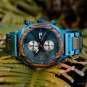 Waterproof Watch for Men Japanese Quartz Movement Luxury Steel Wooden GT107 2A