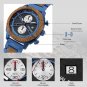 Waterproof Watch for Men Japanese Quartz Movement Luxury Steel Wooden GT107 2A