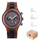New Wooden Retro Watch for Men Luxury Sports Quartz 2022 Chronograph GT117 2 7BOX