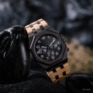 Wooden Watches Men Chronograph Stainless Steel for Male Customized Gift T92 2