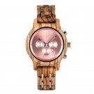 Chronograph Wooden Watch His and Hers for Women 3 Handmade with Calendar 40MM
