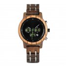 Chronograph Wooden Watch His and Hers for Women 1 Handmade with Calendar 40MM