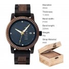 Wood Watches for Men Customized Lightweight Quartz with Display Week Auto Date T132 2 43mm