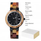 Wood Watches for Men Customized Lightweight Quartz with Display Week Auto Date P014 2 40mm