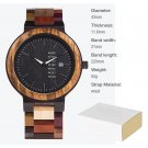 Wood Watches for Men Customized Lightweight Quartz with Display Week Auto Date P014 1 43mm