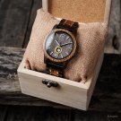 Analog Wood Watch for Men Lightweight Quartz with Adjustable Band Customized GT135 3 woodbox
