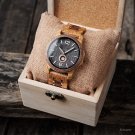 Analog Wood Watch for Men Lightweight Quartz with Adjustable Band Customized GT135 4 woodbox