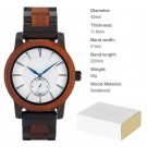 Stylish Wood Watch for Men 43mm Handmade Lightweight Customized T131 3 paperbox