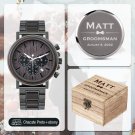 Custom Groomsmen Gift6 Watches Wood Engraved Best man Proposal