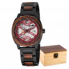 Automatic Mechanical Waterproof Watch for Men Luxury Wooden Metal GT106 2A