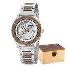 Automatic Mechanical Waterproof Watch for Men Luxury Wooden Metal GT106 3A