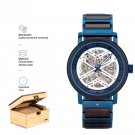 New Watch for Men 2022 Wooden Stainless Steel Combination Skeleton Automatic GT119 3