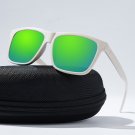 Classic Rectangular Sunglasses for Women Men Wheat Straw Frame UV400 Polarized CG012c box 1