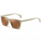 Classic Rectangular Sunglasses for Women Men Wheat Straw Frame UV400 Polarized CG012b