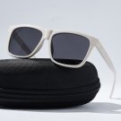 Classic Rectangular Sunglasses for Women Men Wheat Straw Frame UV400 Polarized CG012a box 1