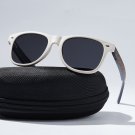 Classic Rectangular Sunglasses for Women Men Wheat Straw Frame UV400 Polarized CG014a box 1