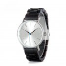 Wood black Watch Branded Metal Case Wooden Band Quartz