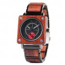 Brand Luxury Wood Watch Men Square Japanese Seiko Movement 38MM R14 2