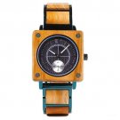 Brand Luxury Wood Watch Square Japanese Seiko Movement 38MM R14 3