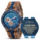 Engraved Wood Watch Personalized Gift To my son 1 from Dad Mom Graduation Birthday